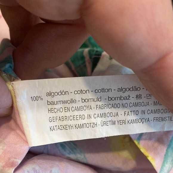 Zara Baby Girl 2T Cotton Hawaiian Floral Pink Dress - Picture 7 of 7